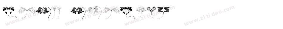Rough Flowers字体转换